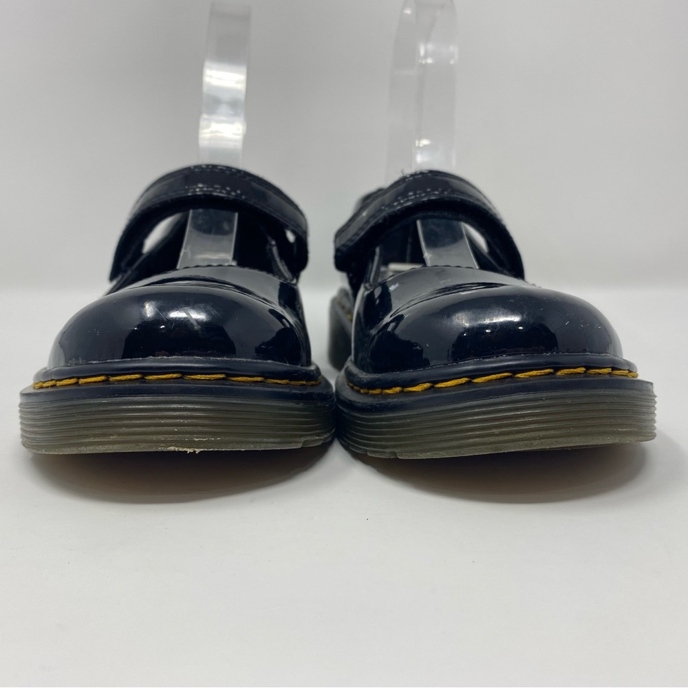 Dr. Martens Girl's 1 Maccy Black Patent Leather Mary Jane Dressy Preppy Shoes - Picture 5 of 15